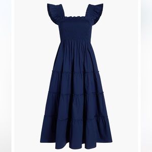 Hill House Navy Cotton Nap Dress (with pockets)